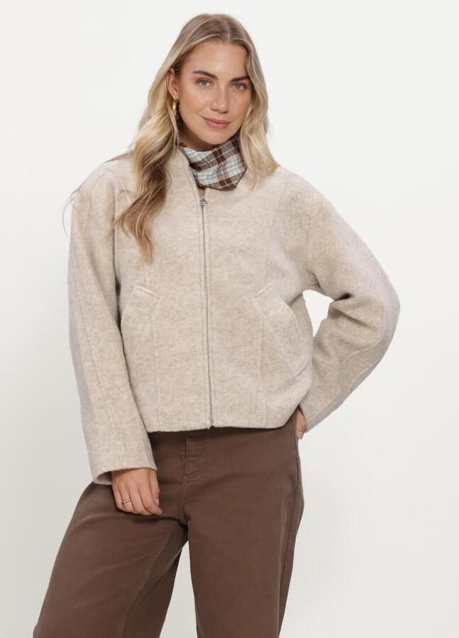 SELECTED WOMEN Dames Jassen Slwjacqueline Wool Blend Ecru