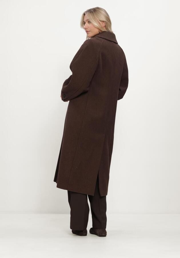 SELECTED WOMEN Dames Jassen Slwvalerie Wool Blend Coat Bruin - Foto 2