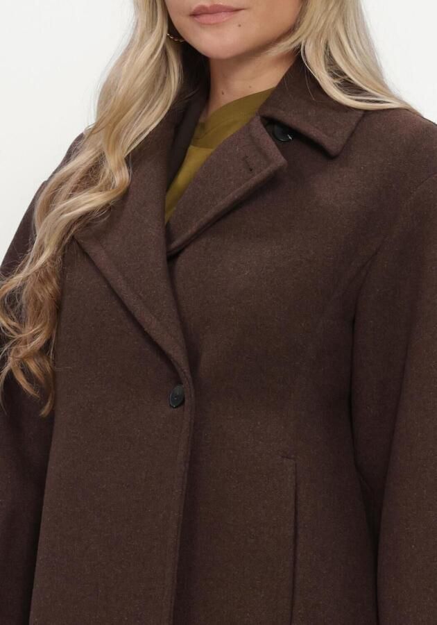 SELECTED WOMEN Dames Jassen Slwvalerie Wool Blend Coat Bruin - Foto 3