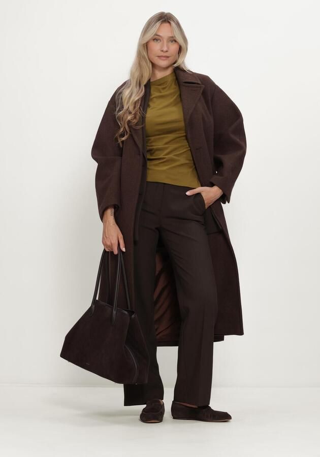 SELECTED WOMEN Dames Jassen Slwvalerie Wool Blend Coat Bruin - Foto 4