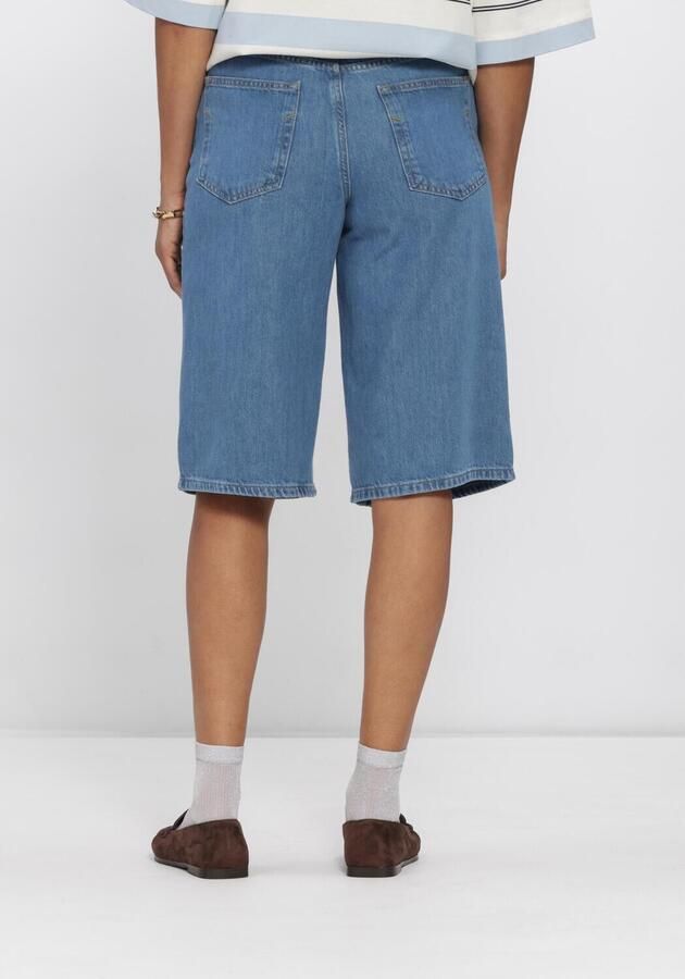 SELECTED WOMEN Dames Jeans Slftenna Mw Bermuda Denim Shorts Blauw - Foto 2