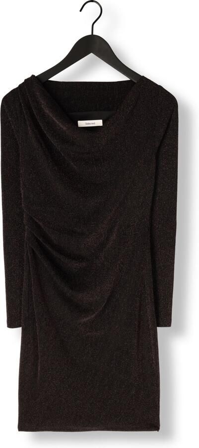 SELECTED WOMEN Dames Jurken Slfanja Ls Slim Short Dressda Bruin - Foto 3