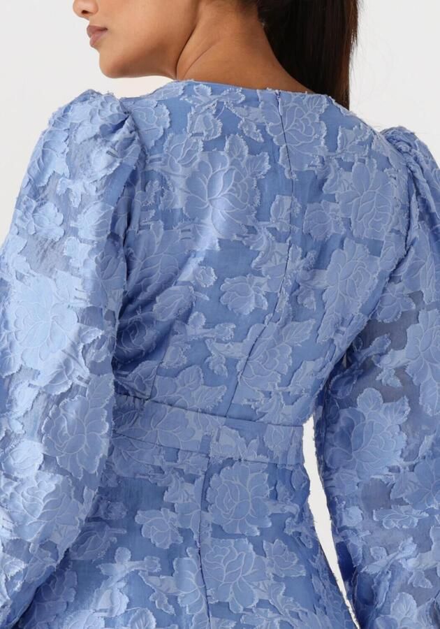 SELECTED WOMEN Dames Jurken Slfcalli-sadie Ls Short V-neck Dress Ff Lichtblauw - Foto 2