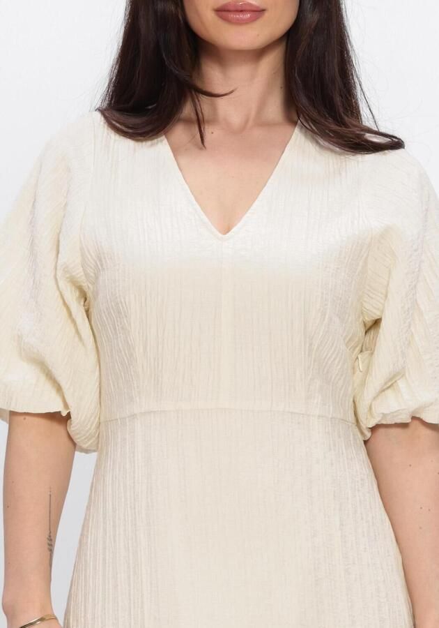 SELECTED WOMEN Dames Jurken Slfmaddie Ss Closed Back Midi Dress Ecru - Foto 3