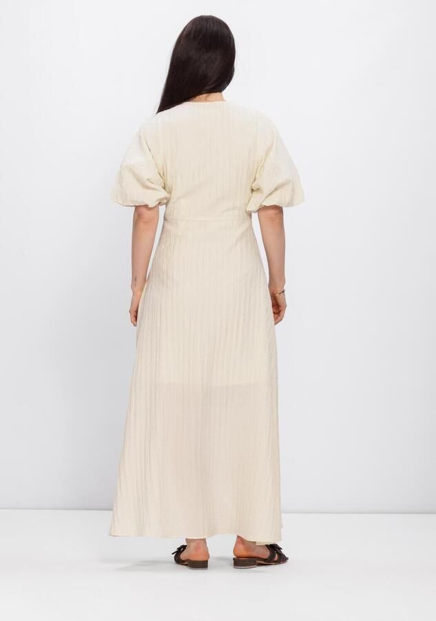 SELECTED WOMEN Dames Jurken Slfmaddie Ss Closed Back Midi Dress Ecru - Foto 2