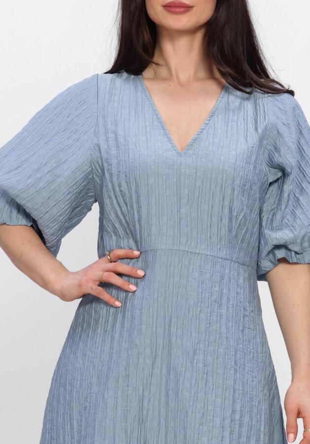 SELECTED WOMEN Dames Jurken Slfmaddie Ss Closed Back Midi Dress Lichtblauw - Foto 3