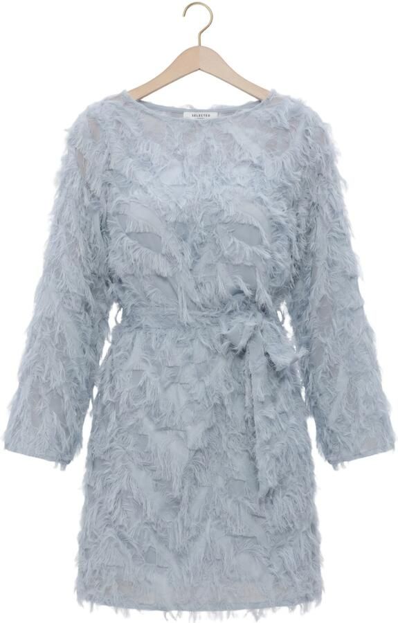 SELECTED WOMEN Dames Jurken Slfmyline Relaxed Ls Boat Neck Lichtblauw - Foto 4