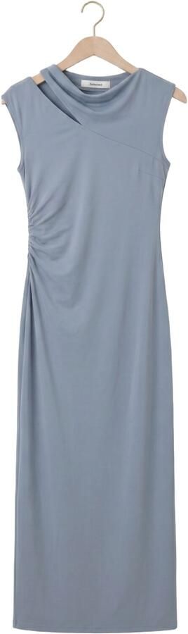 SELECTED WOMEN Dames Jurken Slfrobin Maja Sl Ankle Dress Lichtblauw - Foto 4
