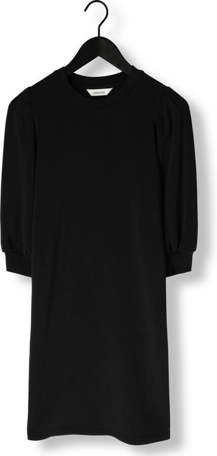 SELECTED WOMEN Dames Jurken Slftenny 3 4 Short Sweat Dress Zwart - Foto 4