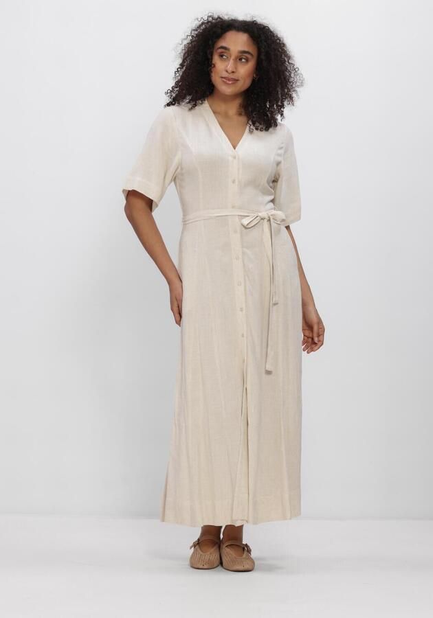 SELECTED WOMEN Dames Jurken Slfviva Regular Linen Blend Dress Ecru