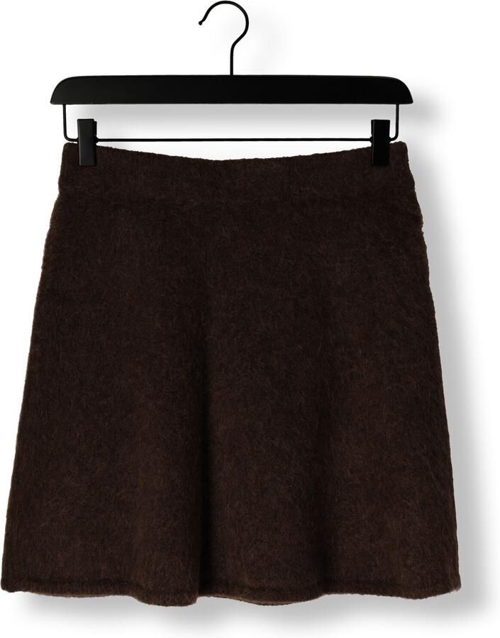 SELECTED WOMEN Dames Rokken Slflulu Brushed Hw Knit Skirt Bruin - Foto 2