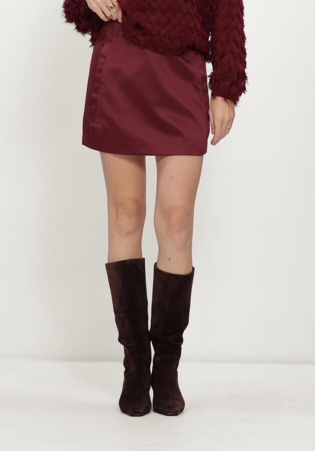 SELECTED WOMEN Dames Rokken Slwathena Mw Short Skirt Bordeaux