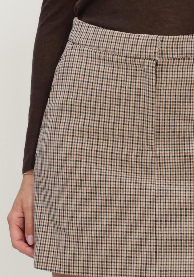 SELECTED WOMEN Dames Rokken Slwelara Mw Mini Skirt Bruin - Foto 4