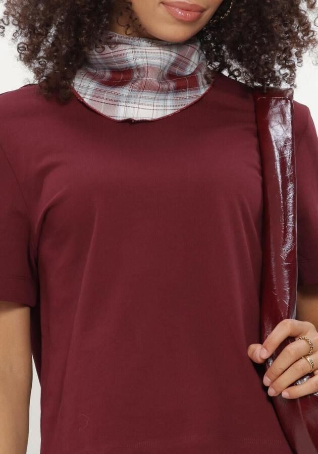 SELECTED WOMEN Dames Tops & T-shirts Slfessential Ss Boxy Tee Bordeaux - Foto 4