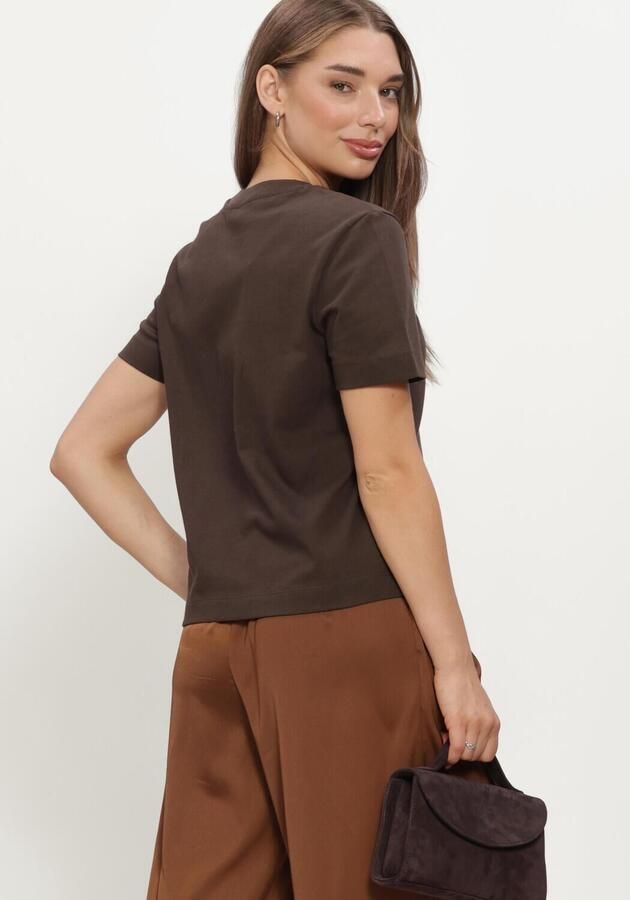 SELECTED WOMEN Dames Tops & T-shirts Slfessential Ss Boxy Tee Bruin - Foto 3