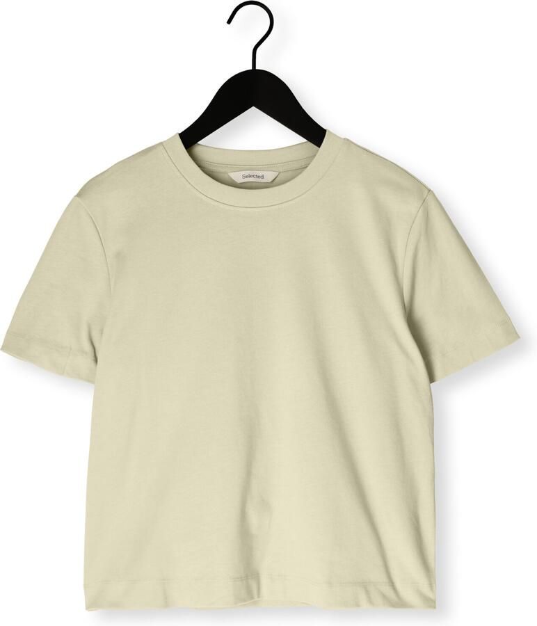 SELECTED WOMEN Dames Tops & T-shirts Slfessential Ss Boxy Tee Groen - Foto 2