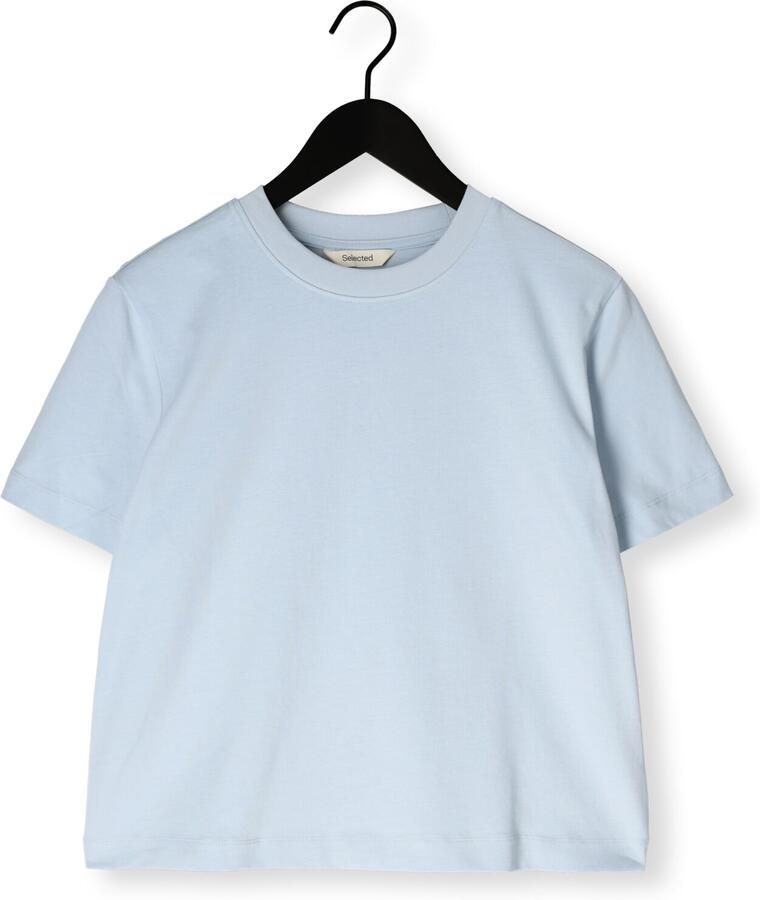 SELECTED WOMEN Dames Tops & T-shirts Slfessential Ss Boxy Tee Lichtblauw - Foto 2