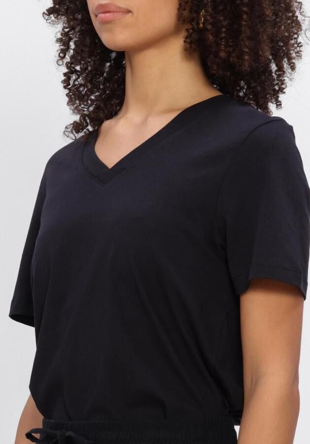 SELECTED WOMEN Dames Tops & T-shirts Slfessential Ss V-neck Tee Zwart - Foto 4