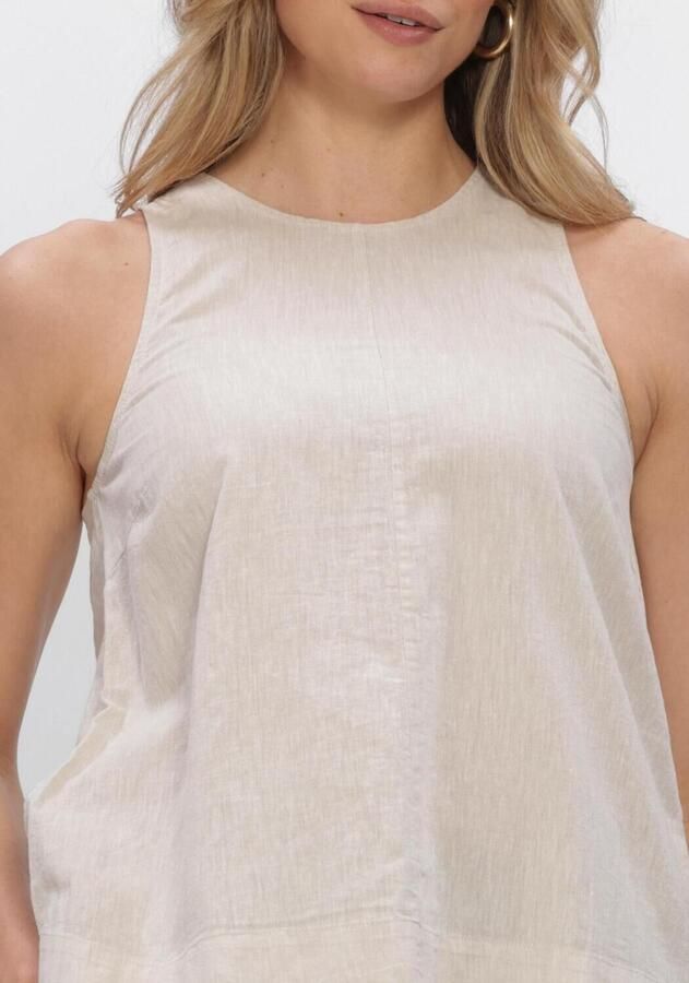 Selected regular fit blousetop van mix van katoen en linnen model 'LUISA' - Foto 2