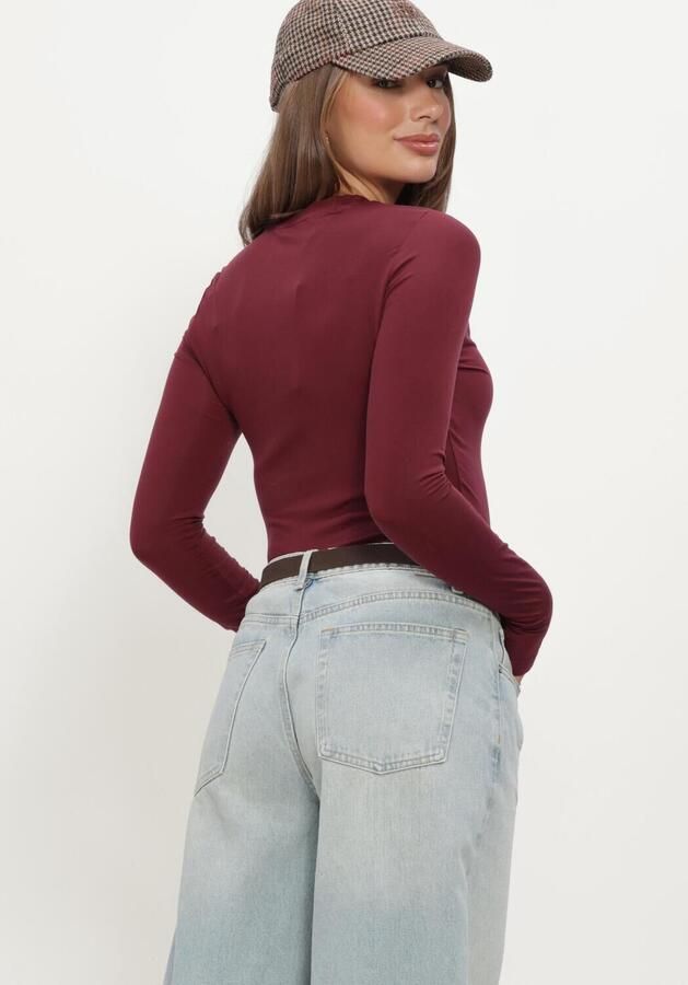 SELECTED WOMEN Dames Tops & T-shirts Slfmanja Ls O-neck Bordeaux - Foto 3