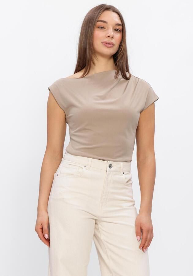 SELECTED WOMEN Dames Tops & T-shirts Slfmolly Ss Top Beige