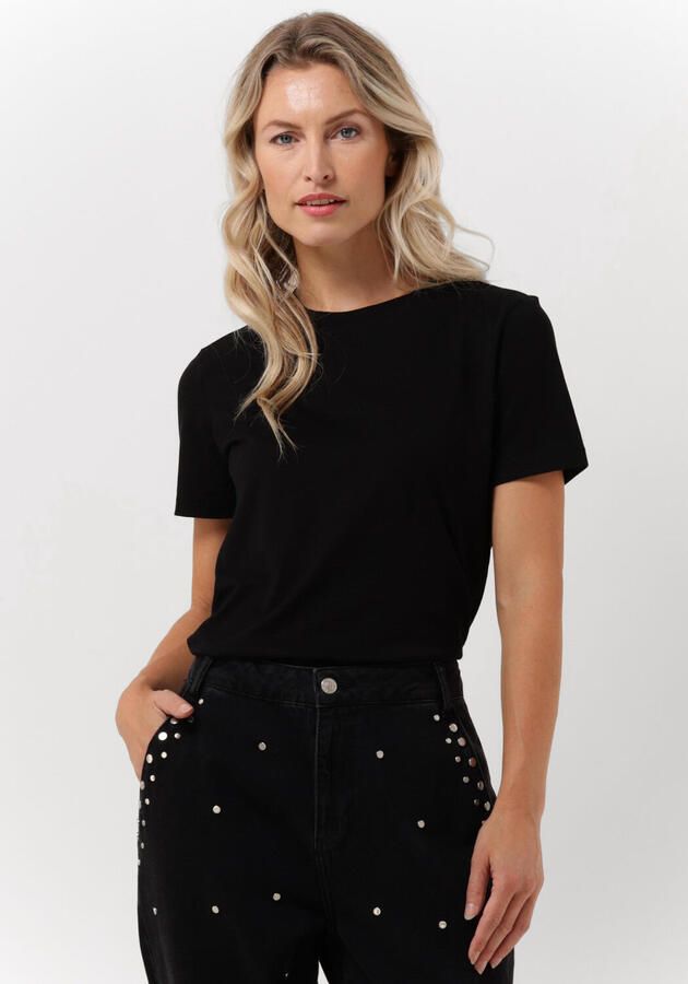 SELECTED WOMEN Dames Tops & T-shirts Slfmyessential Ss O-neck Tee Zwart - Foto 5