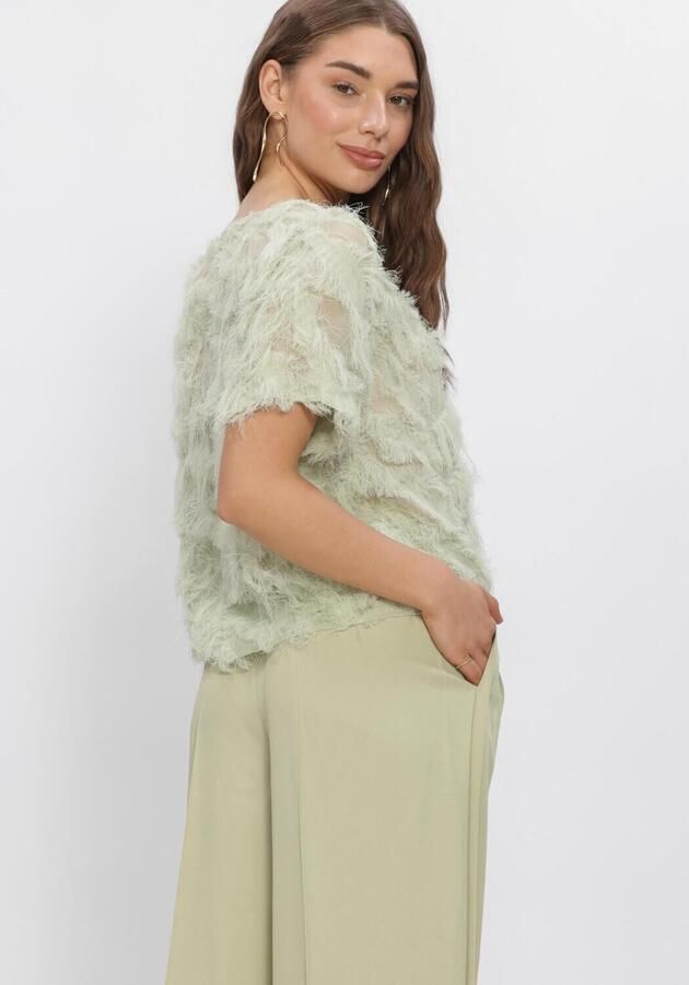 SELECTED WOMEN Dames Tops & T-shirts Slfmyline Ss Boat Neck Top Mint - Foto 3
