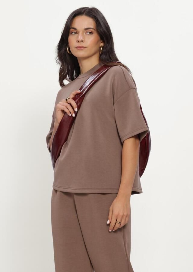 SELECTED WOMEN Dames Tops & T-shirts Slfoversized Tenny Tee Bruin