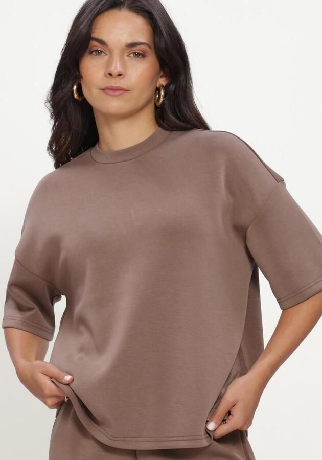 SELECTED WOMEN Dames Tops & T-shirts Slfoversized Tenny Tee Bruin - Foto 4