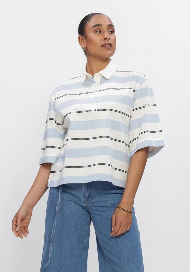 SELECTED WOMEN Dames Tops & T-shirts Slfrelaxed Mellie 2 4 Polo Gebroken Wit