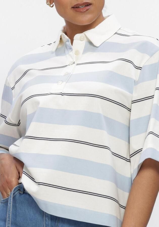 SELECTED WOMEN Dames Tops & T-shirts Slfrelaxed Mellie 2 4 Polo Gebroken Wit - Foto 4