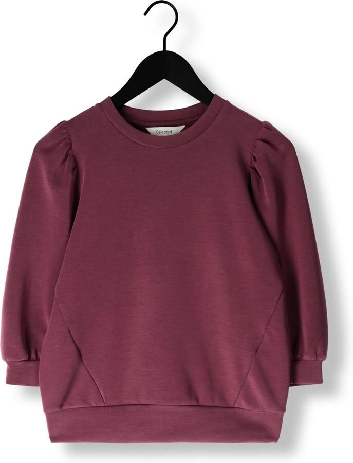 SELECTED WOMEN Dames Tops & T-shirts Slftenny 3 4 Sweat Top Bordeaux - Foto 2
