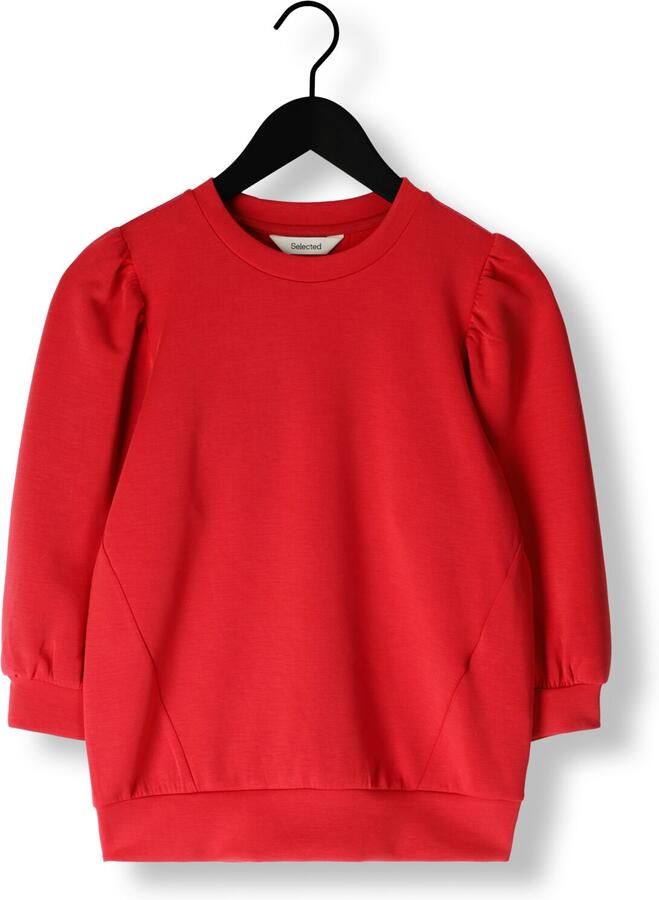 SELECTED WOMEN Dames Tops & T-shirts Slftenny 3 4 Sweat Top Rood