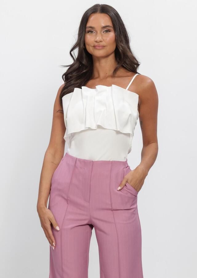 SELECTED WOMEN Dames Tops & T-shirts Slfvinelle Pleated Bandeau Top Wit