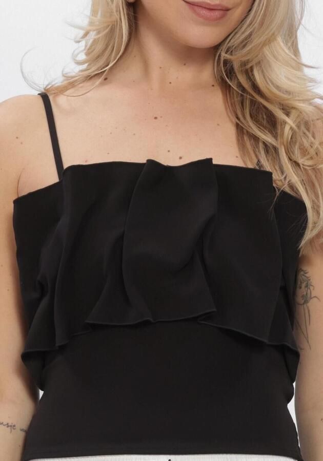 SELECTED WOMEN Dames Tops & T-shirts Slfvinelle Pleated Bandeau Top Zwart - Foto 3