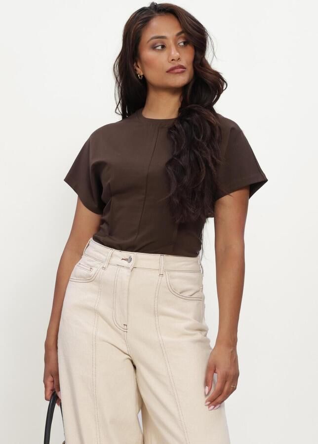 SELECTED WOMEN Dames Tops & T-shirts Slwera Ss Top Bruin
