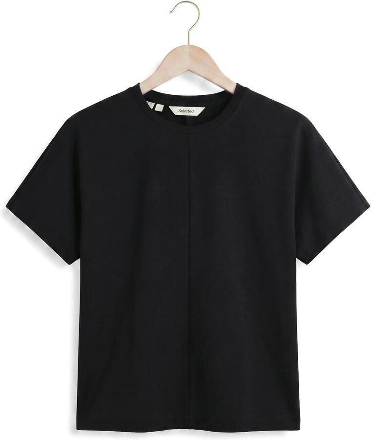 SELECTED WOMEN Dames Tops & T-shirts Slwera Ss Top Zwart - Foto 2