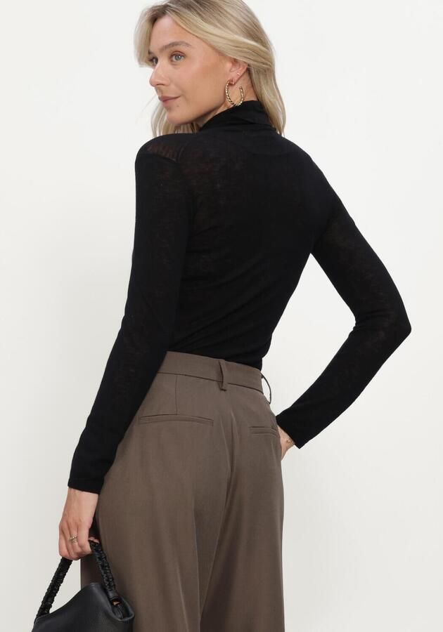 SELECTED WOMEN Dames Tops & T-shirts Slwvendy Wool Ls Knit Roll Neck Zwart - Foto 2