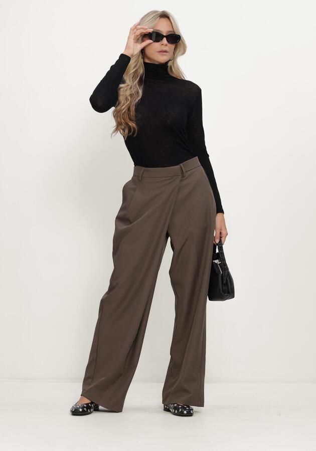 SELECTED WOMEN Dames Tops & T-shirts Slwvendy Wool Ls Knit Roll Neck Zwart - Foto 4