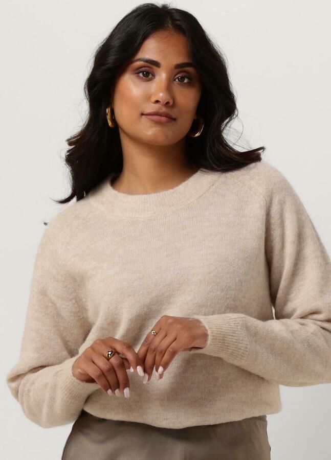 SELECTED WOMEN Dames Truien & Vesten Lulu Ls Knit O-neck B Beige - Foto 4