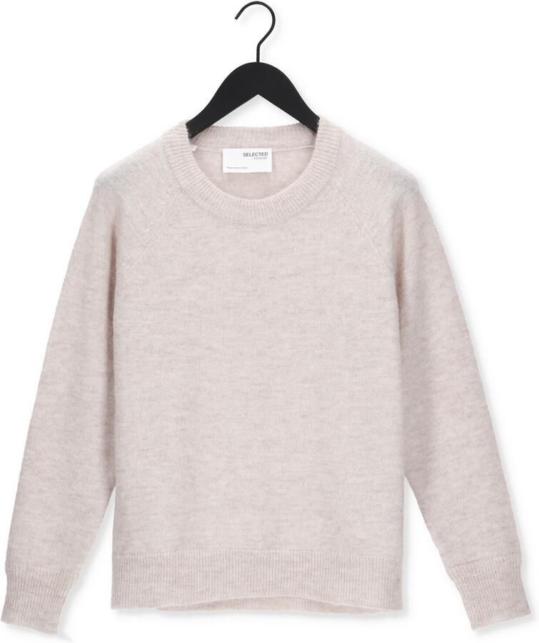 SELECTED WOMEN Dames Truien & Vesten Lulu Ls Knit O-neck B Beige