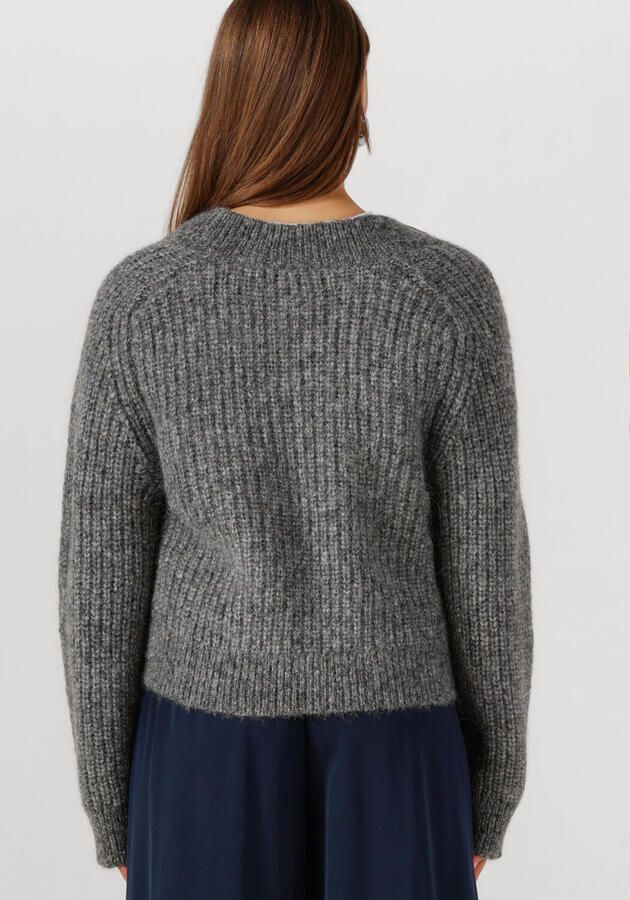 SELECTED WOMEN Dames Truien & Vesten Slfanjuli Ls Knit V-neck Grijs - Foto 2