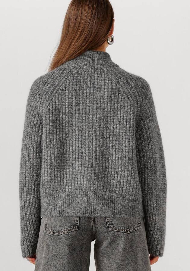 SELECTED WOMEN Dames Truien & Vesten Slfanjuli Ls Knit Zip Cardigan Grijs - Foto 2