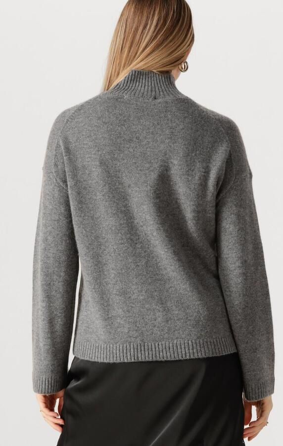 SELECTED WOMEN Dames Truien & Vesten Slfcille Cashmere Blend High Neck Noos Grijs - Foto 4