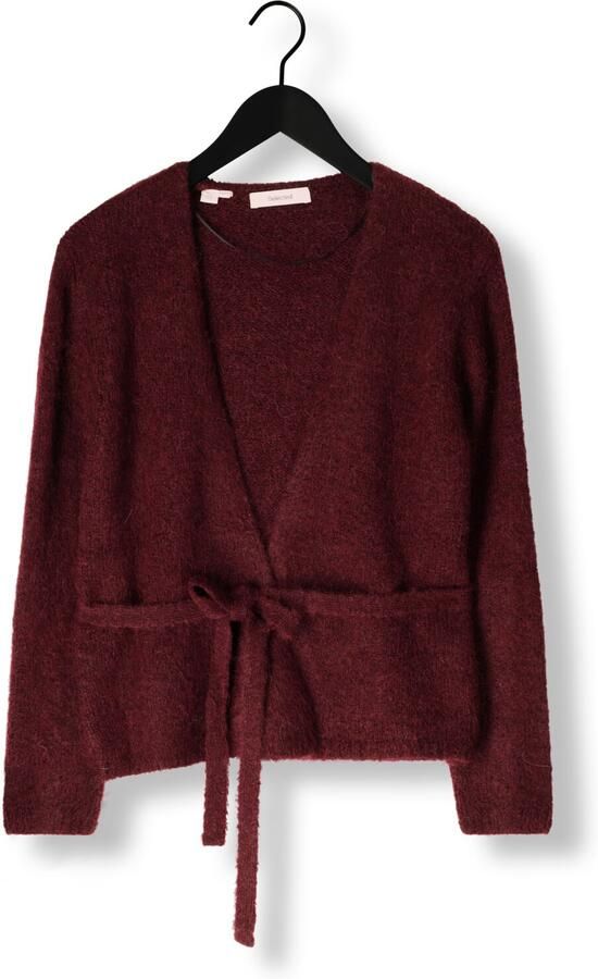 SELECTED WOMEN Dames Truien & Vesten Slfgabella Ls Knit Belt Cardigan Bordeaux - Foto 3