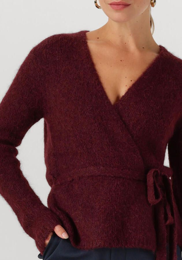 SELECTED WOMEN Dames Truien & Vesten Slfgabella Ls Knit Belt Cardigan Bordeaux - Foto 2