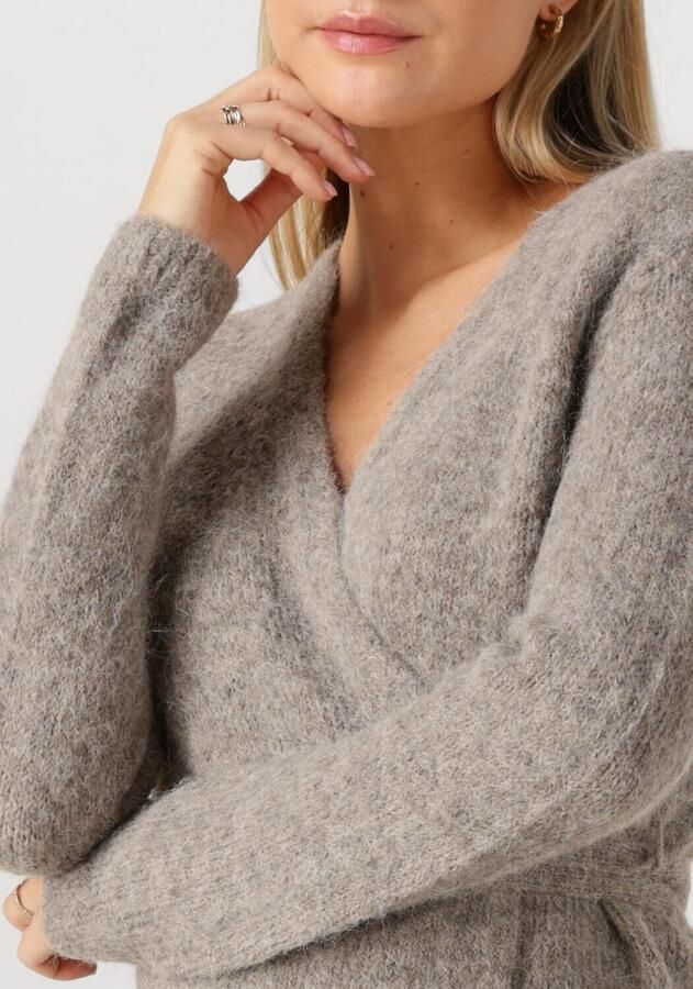 SELECTED WOMEN Dames Truien & Vesten Slfgabella Ls Knit Belt Cardigan Taupe