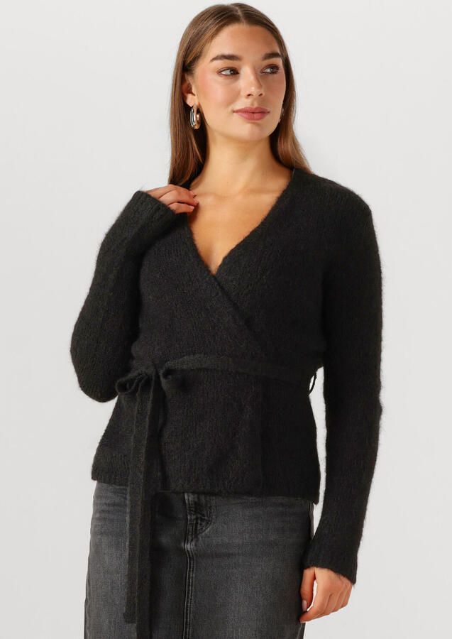 SELECTED WOMEN Dames Truien & Vesten Slfgabella Ls Knit Belt Cardigan Zwart - Foto 4