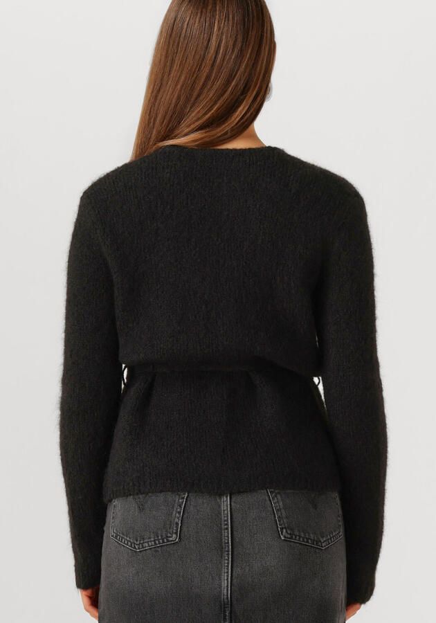 SELECTED WOMEN Dames Truien & Vesten Slfgabella Ls Knit Belt Cardigan Zwart