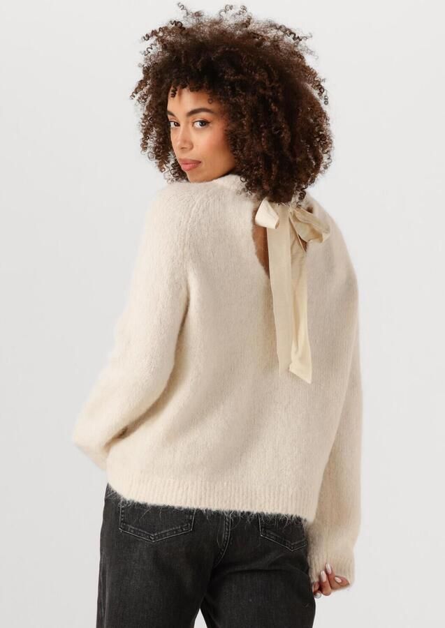 SELECTED WOMEN Dames Truien & Vesten Slfgabella Ls Knit Bow O-neck Creme - Foto 4